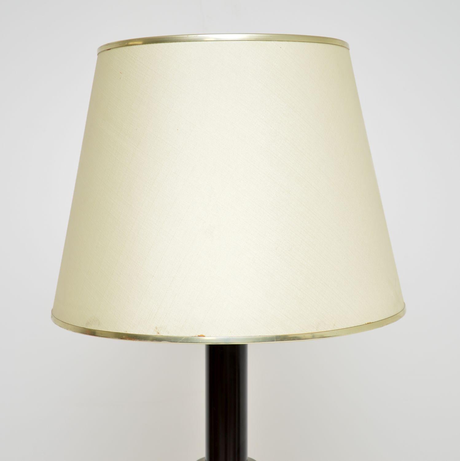 1970's Vintage Enamelled Brass Floor Lamp 2