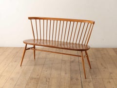 Ercol Love Seat Bench vintage des années 1970