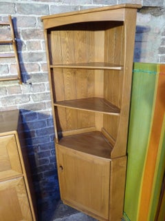 1970's Vintage Ercol Windsor Corner Unit / Cupboard Made from Blond Elm