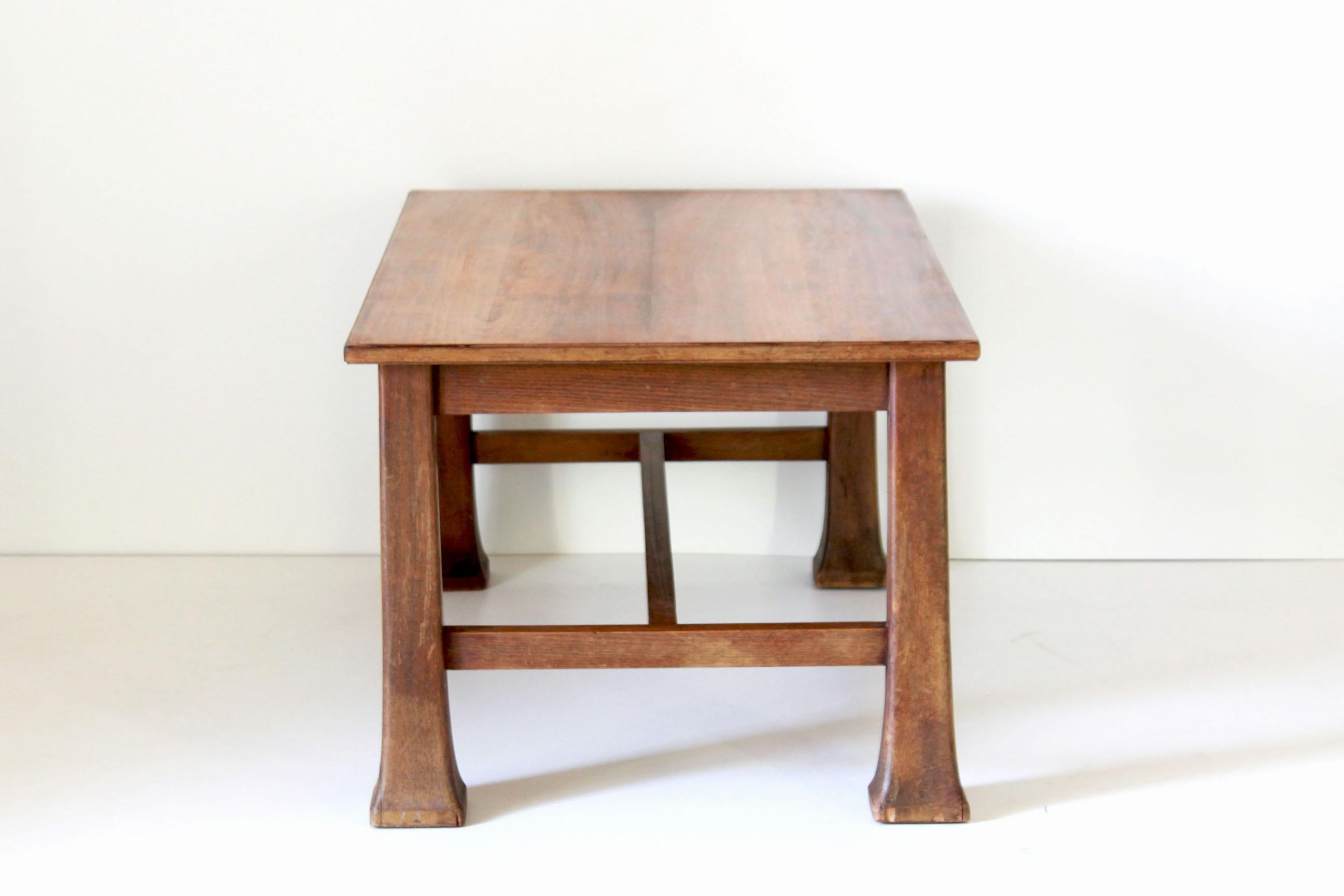 Mid-Century Modern 1970s Vintage Wood Coffee Table