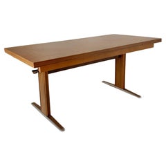 Divano allungabile in Wood del Medioevo - Tavolino da caffè, Italia anni 
70