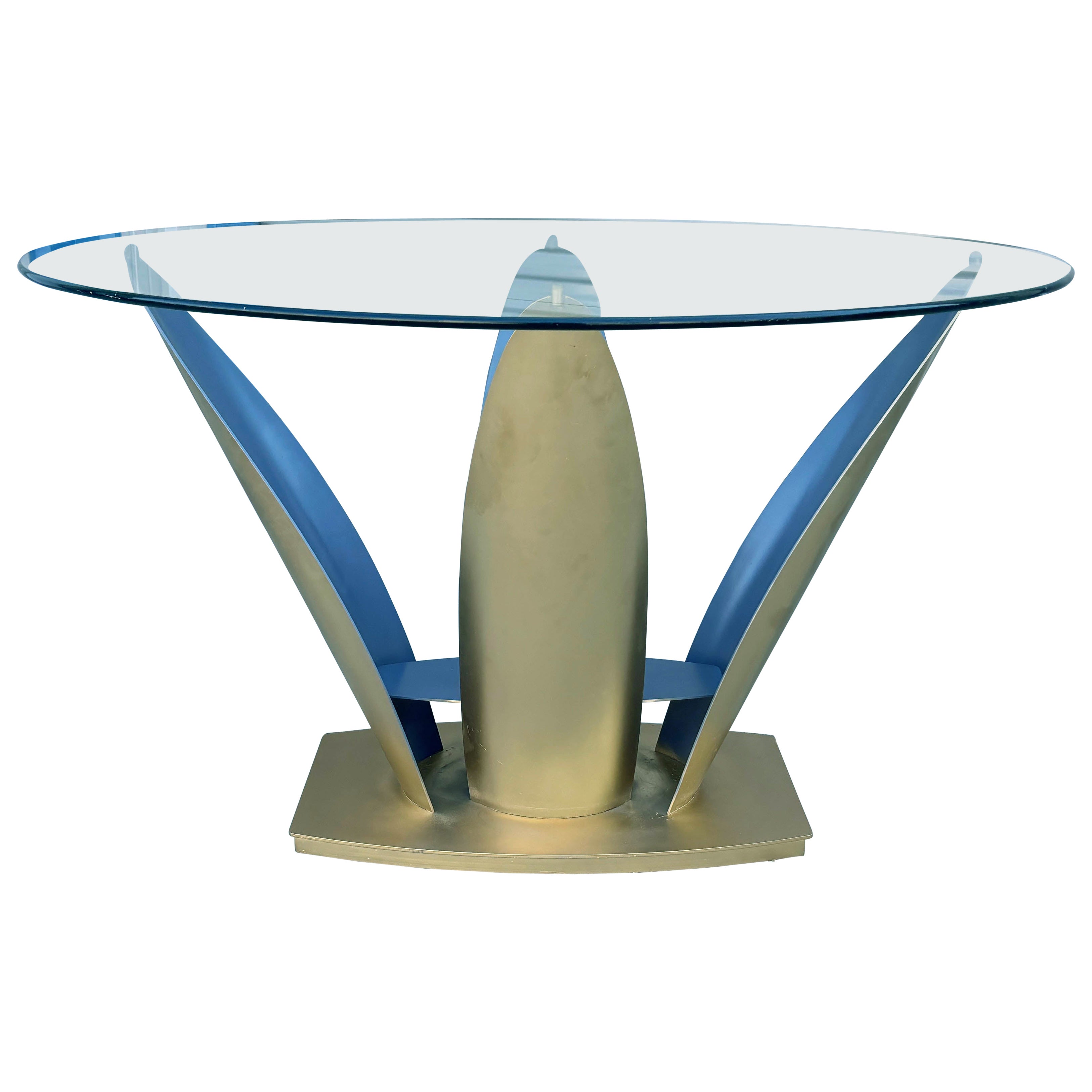 Table de salle à manger vintage à fleurs des années 1970 en vente