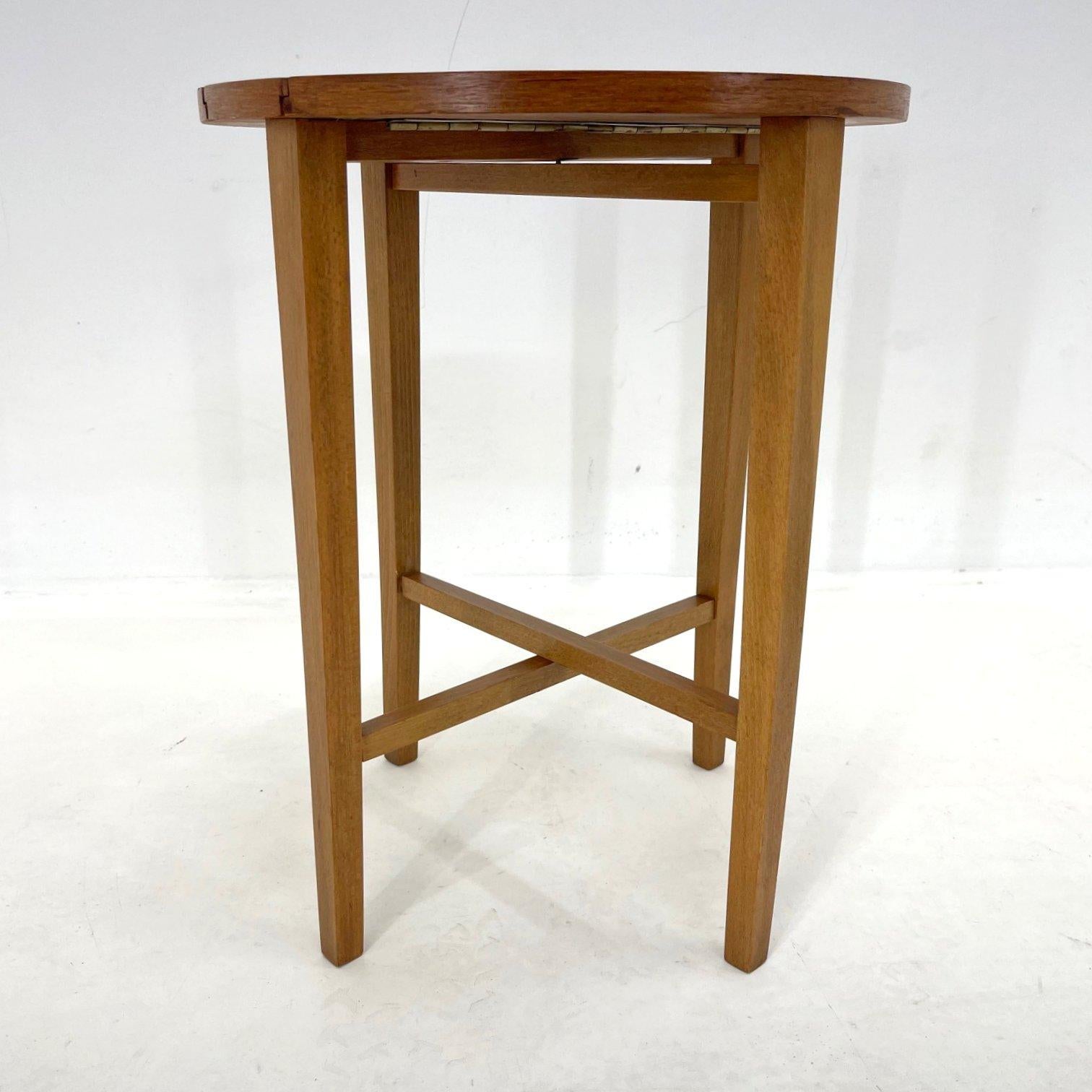 Mid-Century Modern 1970's Vintage Folding Side Table or Plant Stand