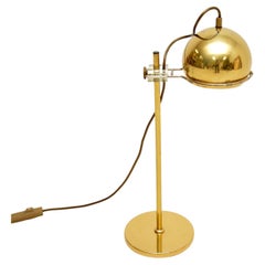 1970s Vintage French Brass Desk Lamp