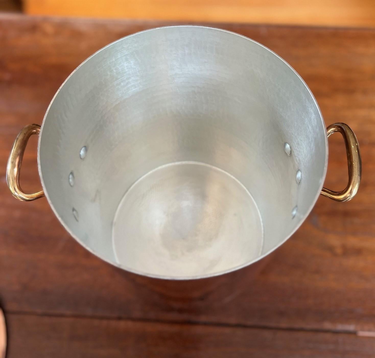 1970's Vintage French Made Hammered Lidded Copper Stockpot for Sur La Table 4