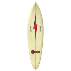 1970s Vintage Gerry Lopez Lightning Bolt Surfboard