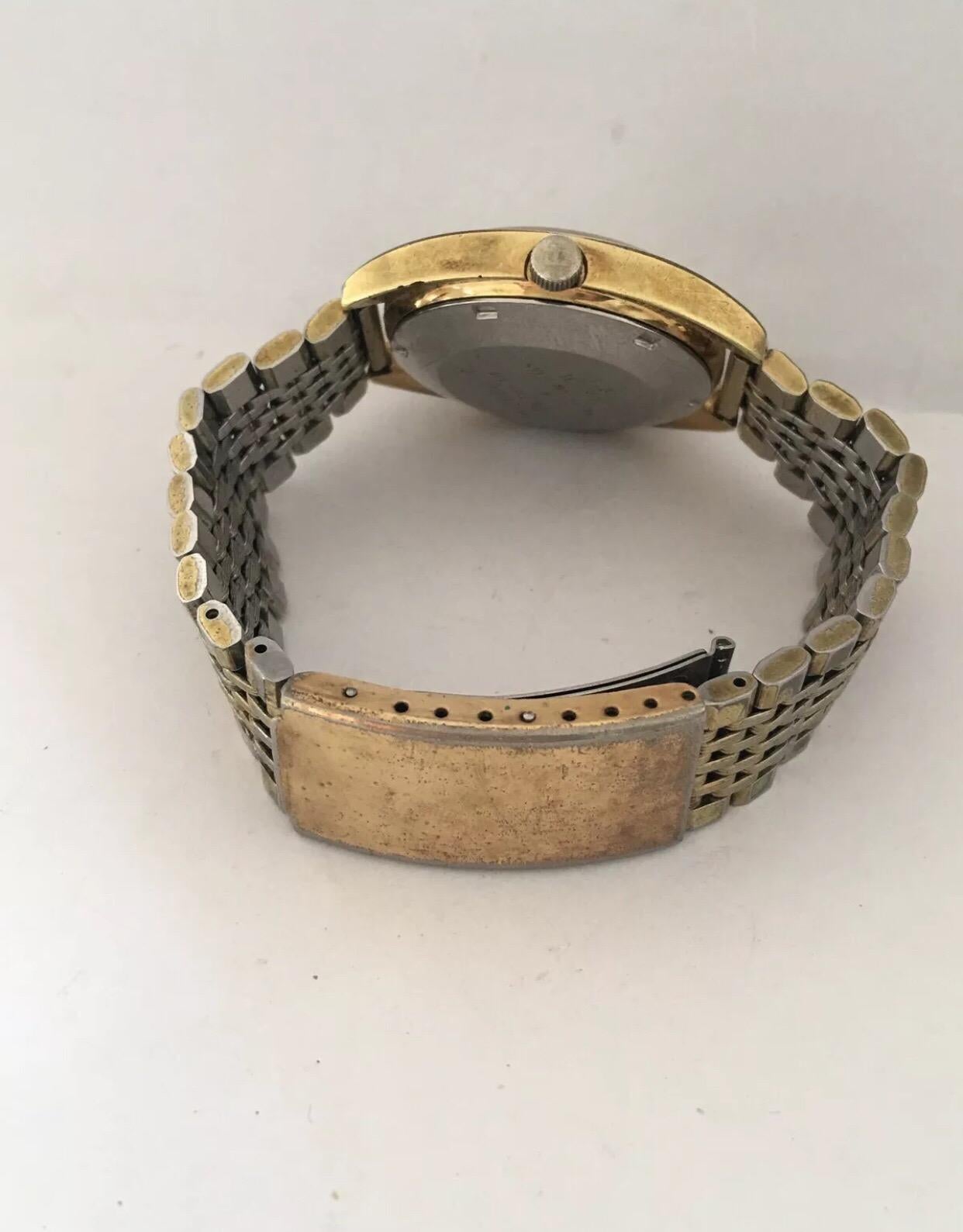 Tissot automatique Seastar vintage en acier inoxydable plaqué or, années 1970 en vente 1