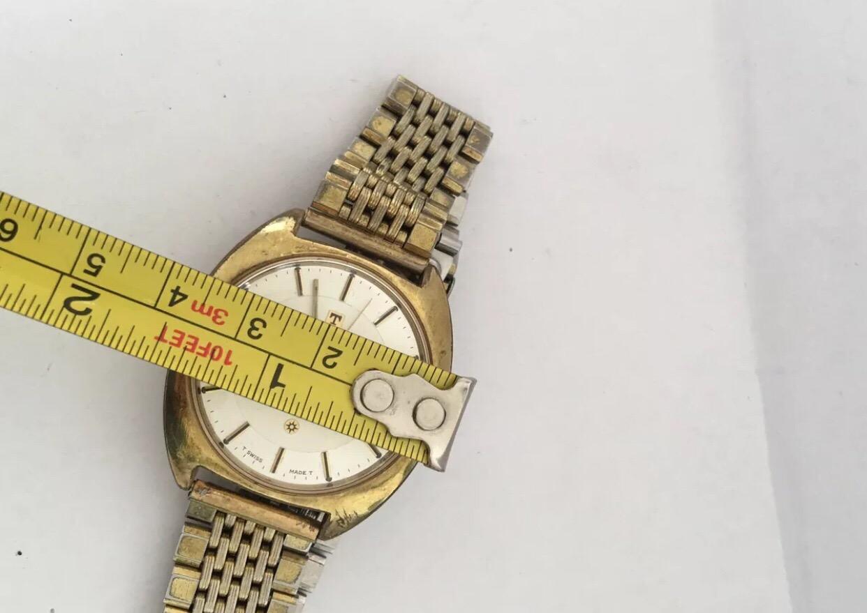 1970s Vintage Gold-Plated Stainless Steel Tissot Automatic Seastar For Sale 2