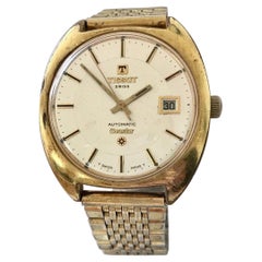 1970s Vintage Gold-Plated Stainless Steel Tissot Automatic Seastar