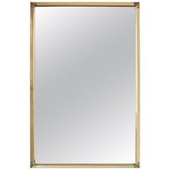 1970s Vintage Goldenrod Wall Mirror