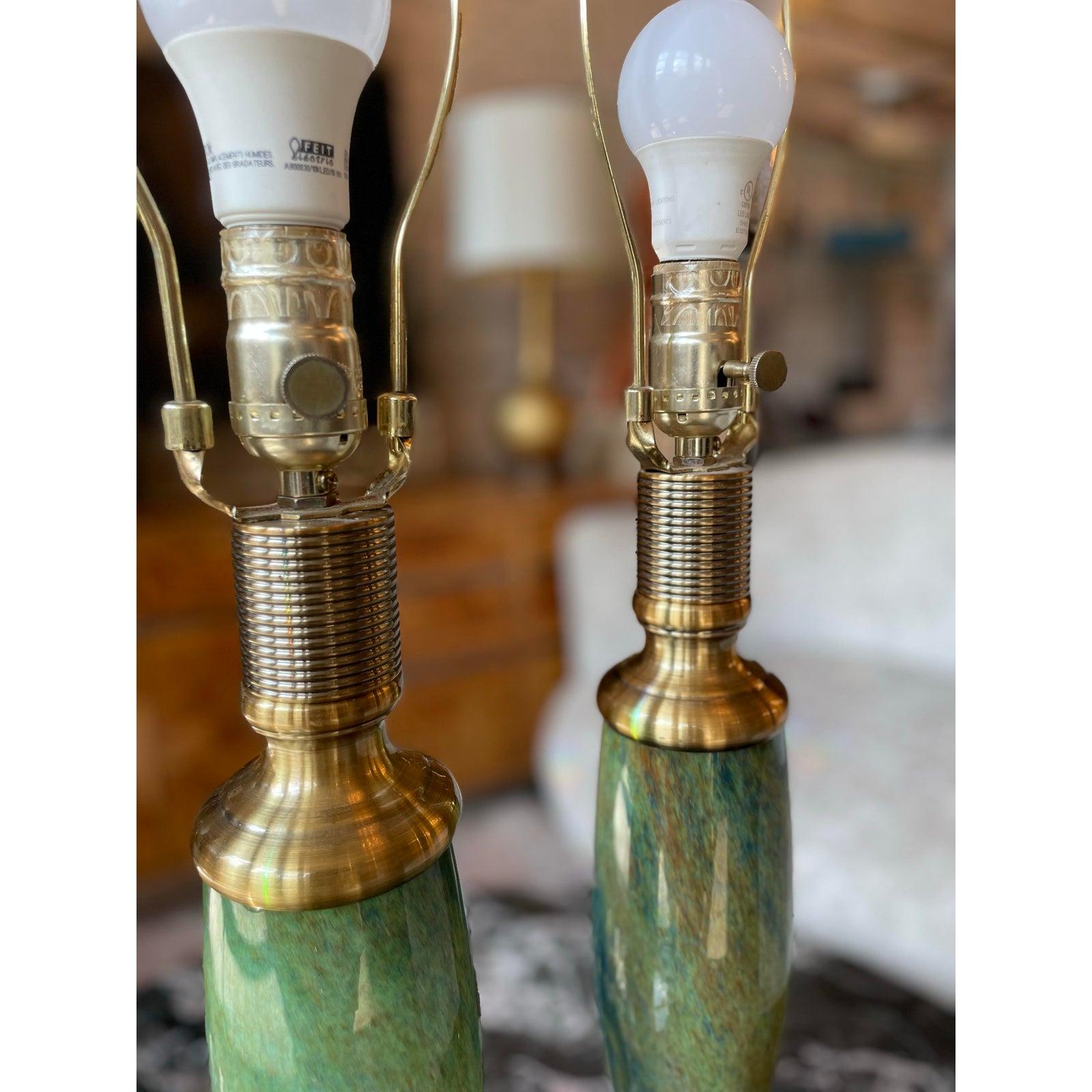 Lampade geometriche Greene & Greene d'epoca degli anni '70 - una coppia in vendita 4