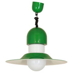 Vintage Green Pendant by Vico Magistretti for Artemide, Italy 1970s
