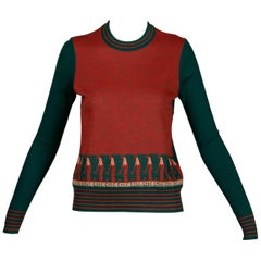 1970s Vintage Gucci Golf Sweater Top