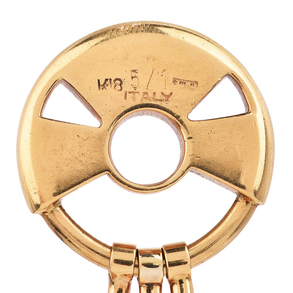 1970's Vintage Gucci Italy 18k Gold Key Holder For Sale 1