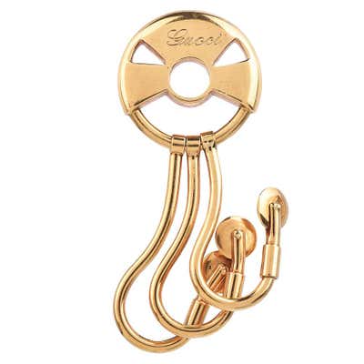 Gold Key Rack Vintage 18 Karat Gold Key Holder For Sale at 1stDibs