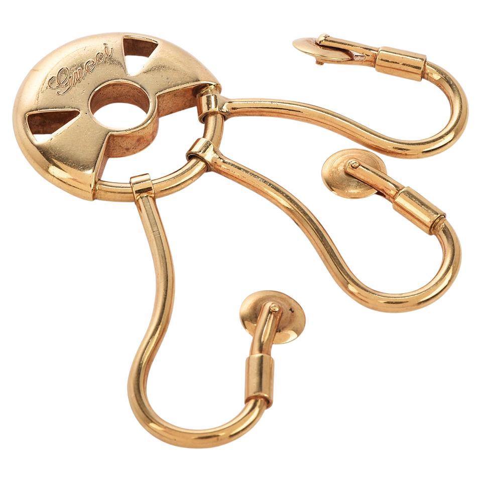 1970's Vintage Gucci Italy 18k Gold Key Holder