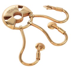 1970er Jahre Vintage Gucci Italien 18k Gold Schlüsselanhänger