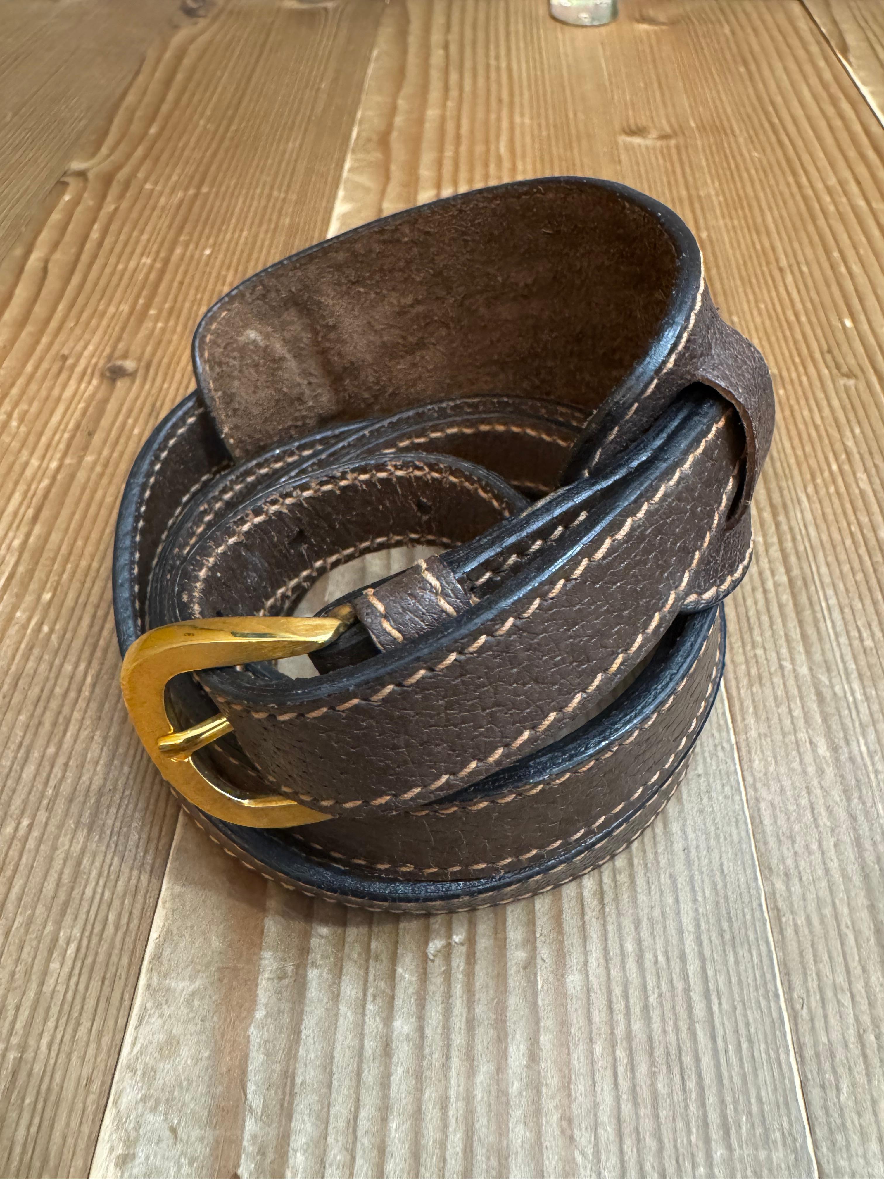 1970s Vintage GUCCI Monograma Lienzo Dos Vías Bolso Bandolera Marrón en venta 7