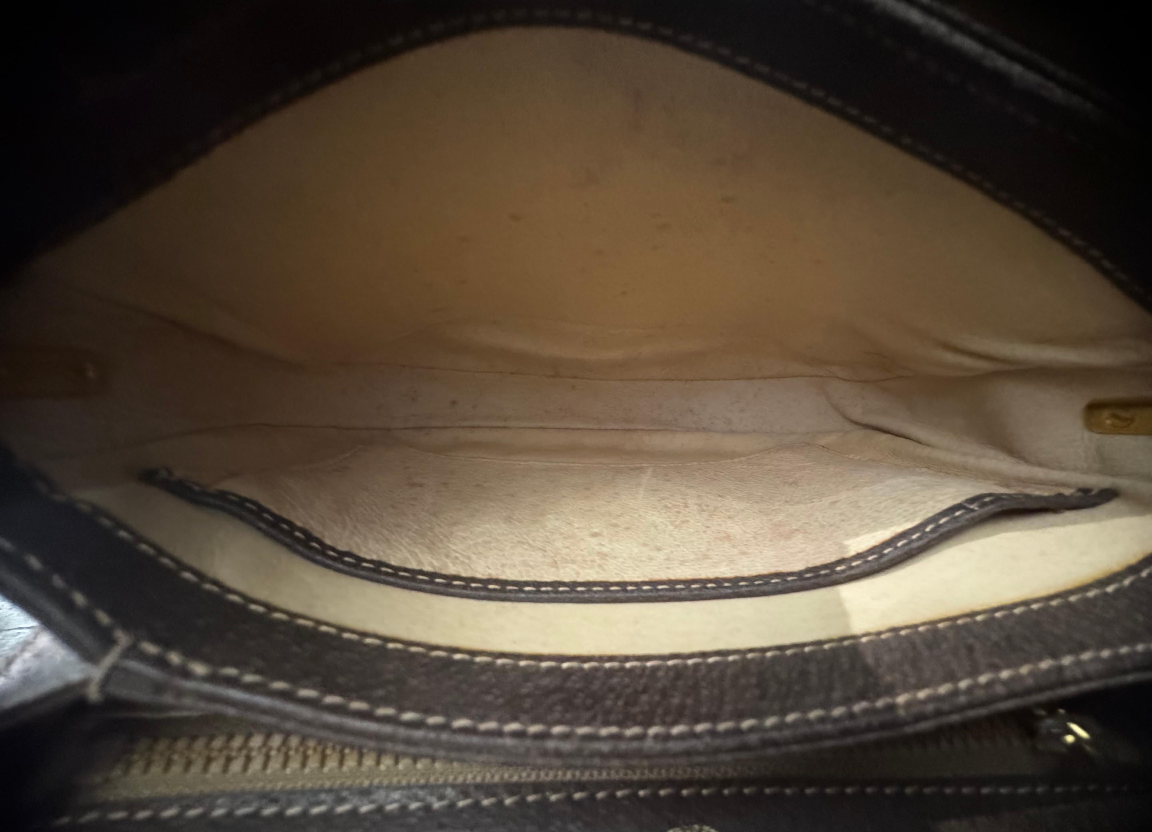 1970s Vintage GUCCI Pigskin Leather Shoulder Bag Brown 4