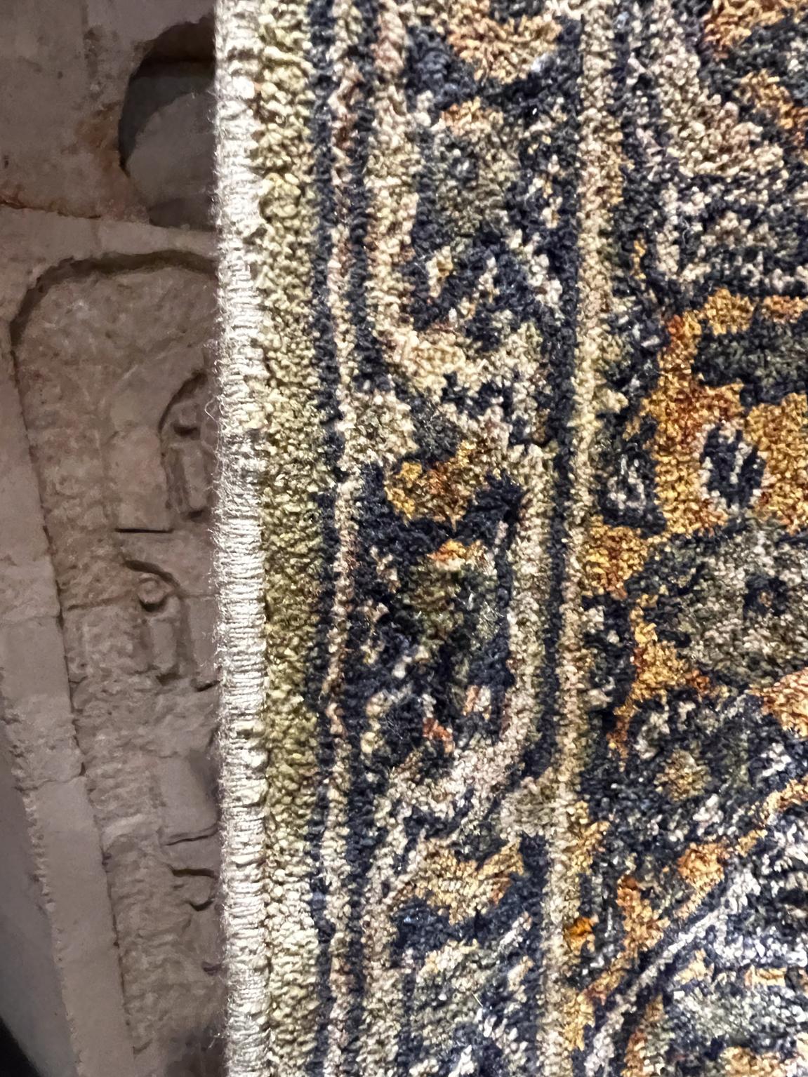 Late 20th Century 1970s Vintage Handmade Elegant Persian Rug Silk Tapestry  For Sale