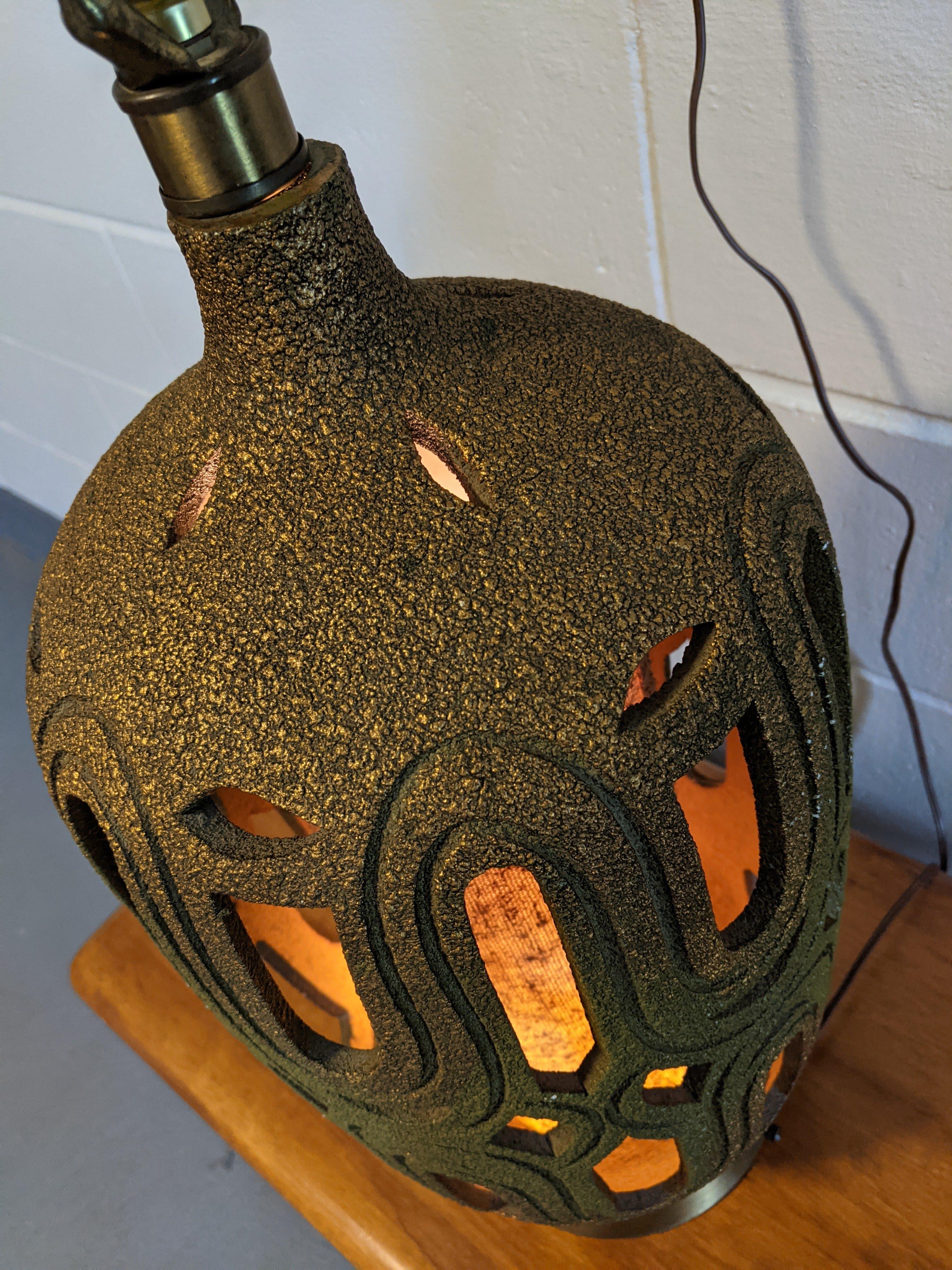 Große Vintage Honi Chilo-Tischlampe, 1970er Jahre im Angebot 4