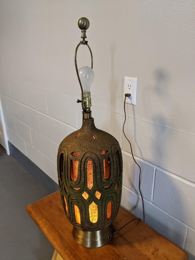 1970s Vintage Honi Chilo Large Table Lamp For Sale at 1stDibs