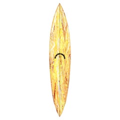1970s Vintage Hot Buttered Wave Mural Surfboard by Terry Fitzgerald