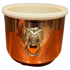 1970s Lion Ice Bucket Copper Craft Guild