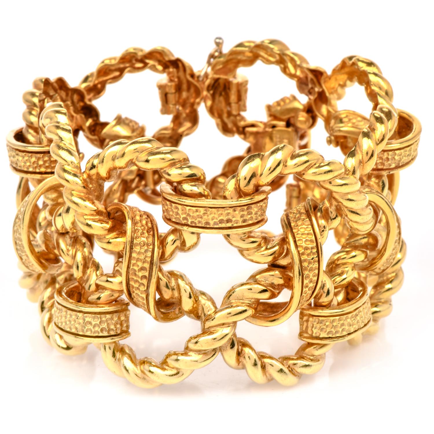 vintage italian gold bracelet
