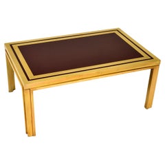 1970er Vintage Italienischer Messing Couchtisch