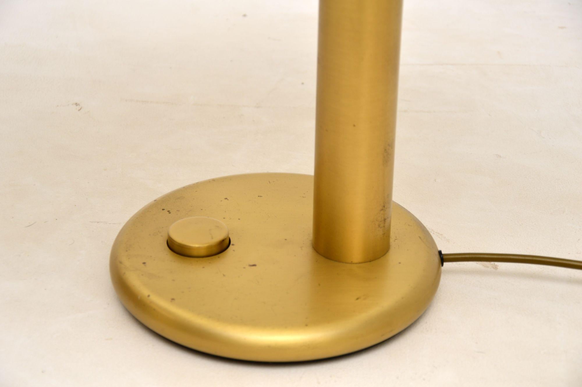 1970s Vintage Italian Brass Desk Lamp For Sale 2