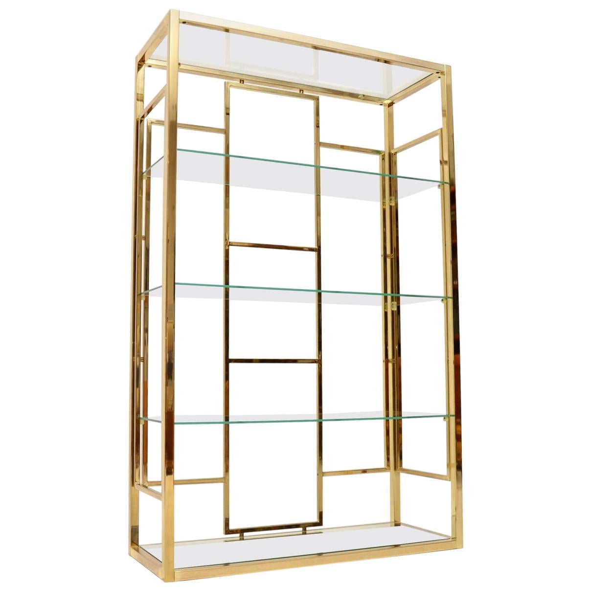 1970s Vintage Italian Brass Display at 1stDibs brass display