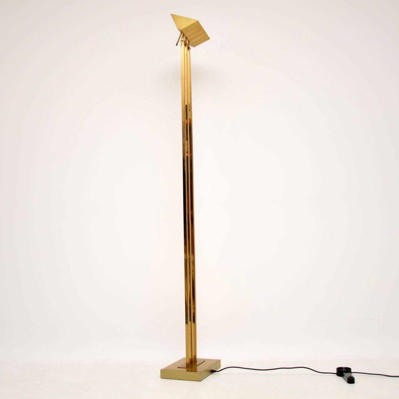 1970s Vintage Italian Brass Floor Lamp 7