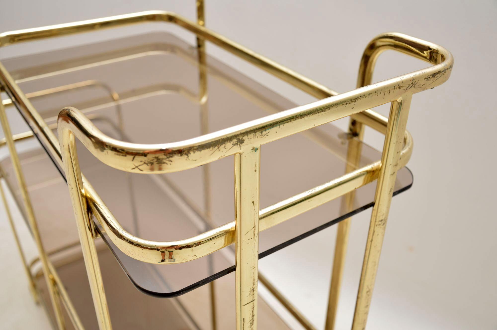 1970s Vintage Italian Brass Side Table / Cabinet 5