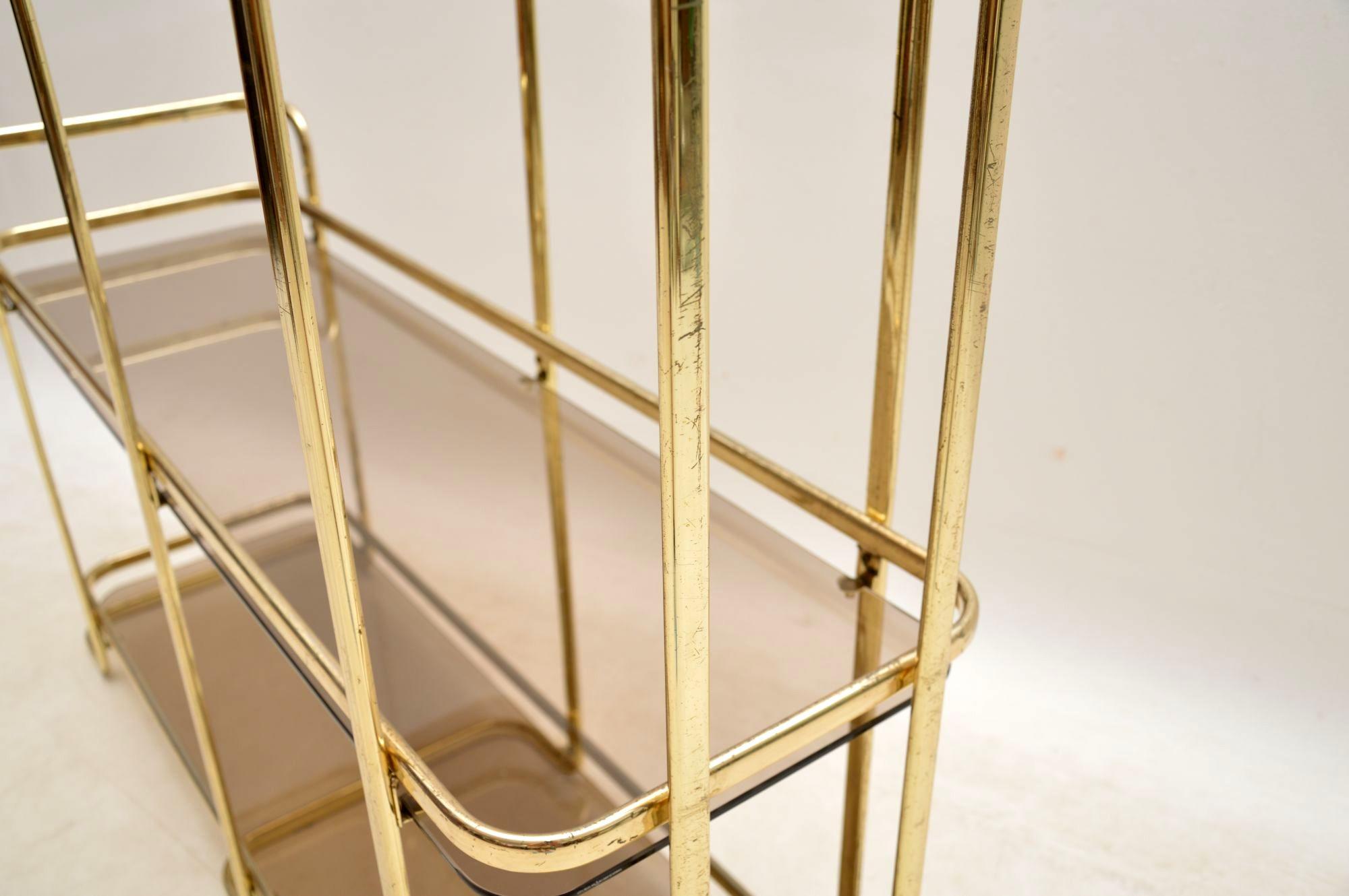 1970s Vintage Italian Brass Side Table / Cabinet 6