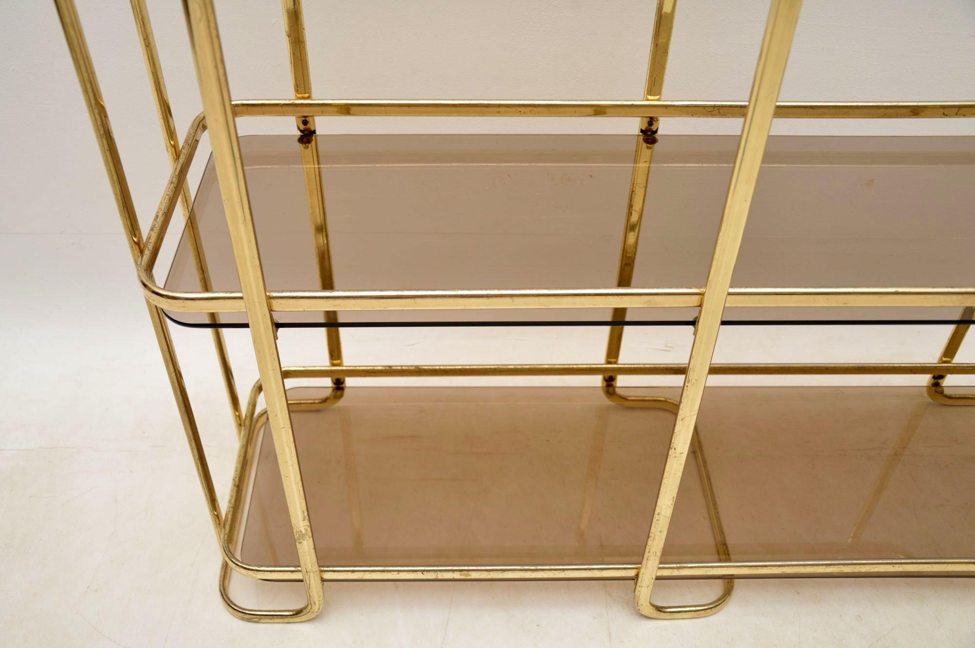 1970s Vintage Italian Brass Side Table / Cabinet 3