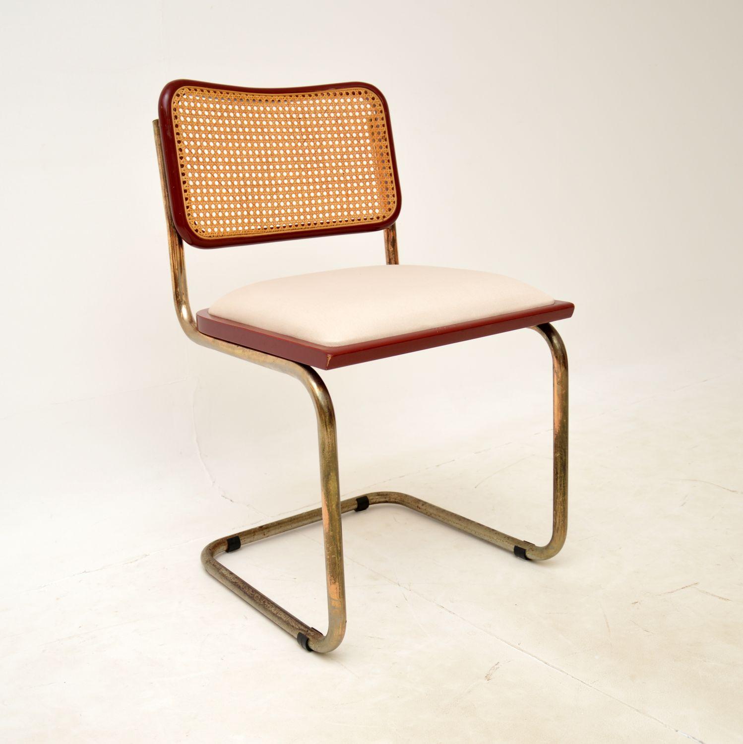 1970s Vintage Italian Cesca Dining Chairs & Table 4