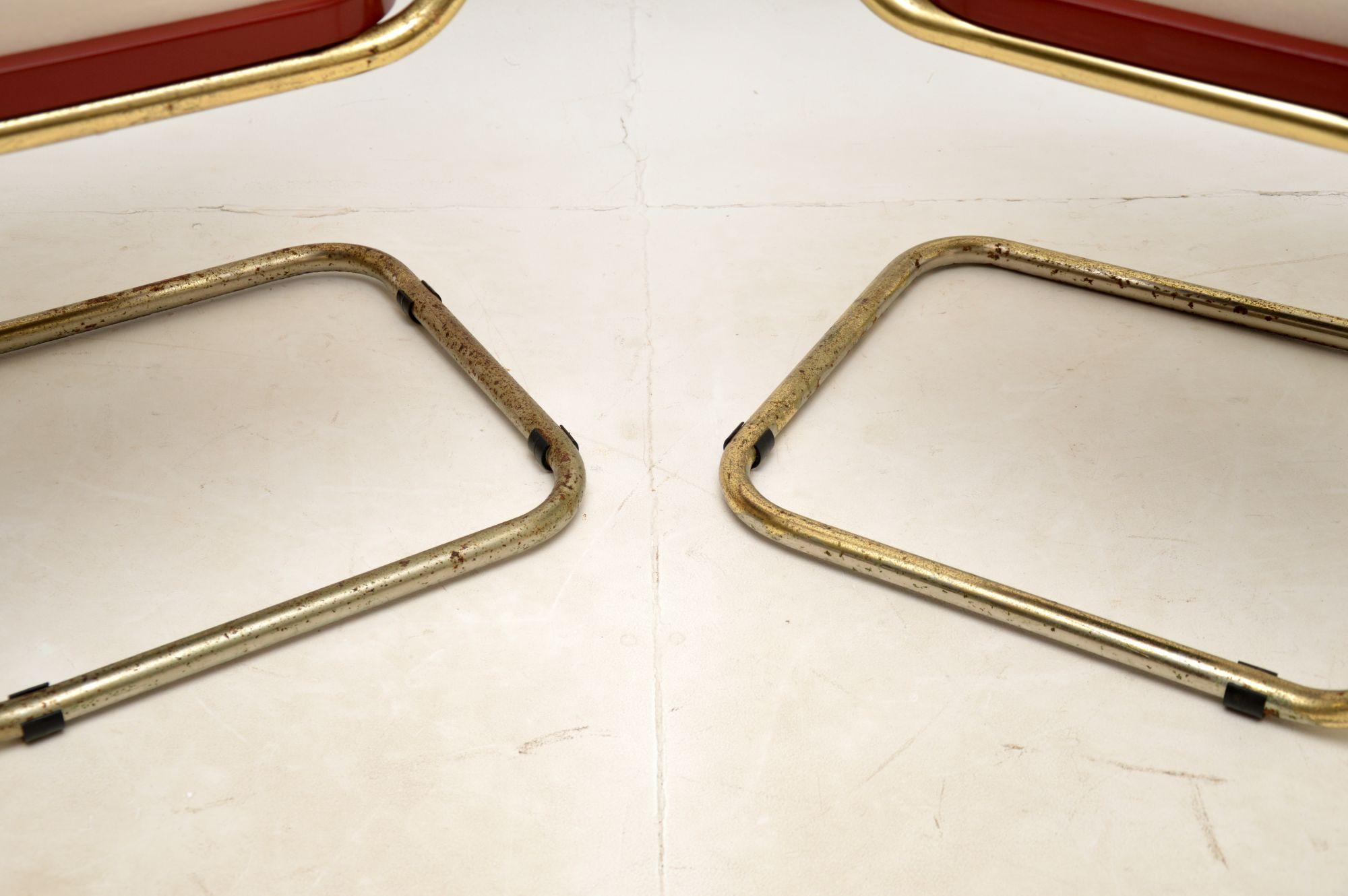 1970s Vintage Italian Cesca Dining Chairs & Table 9