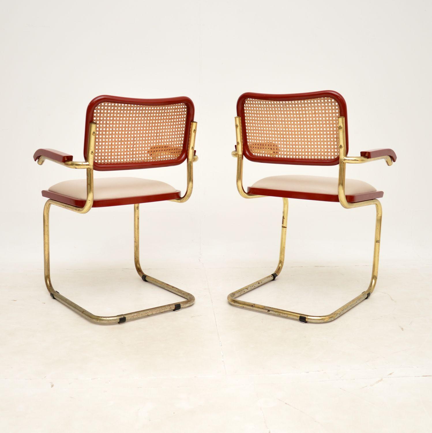 1970s Vintage Italian Cesca Dining Chairs & Table 2