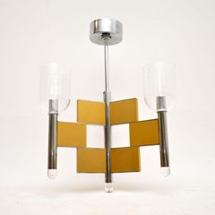 1970s Vintage Italian Chandelier by Gaetano Sciolari