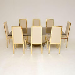 1970's Vintage Italian Dining Table & Chairs by Zevi