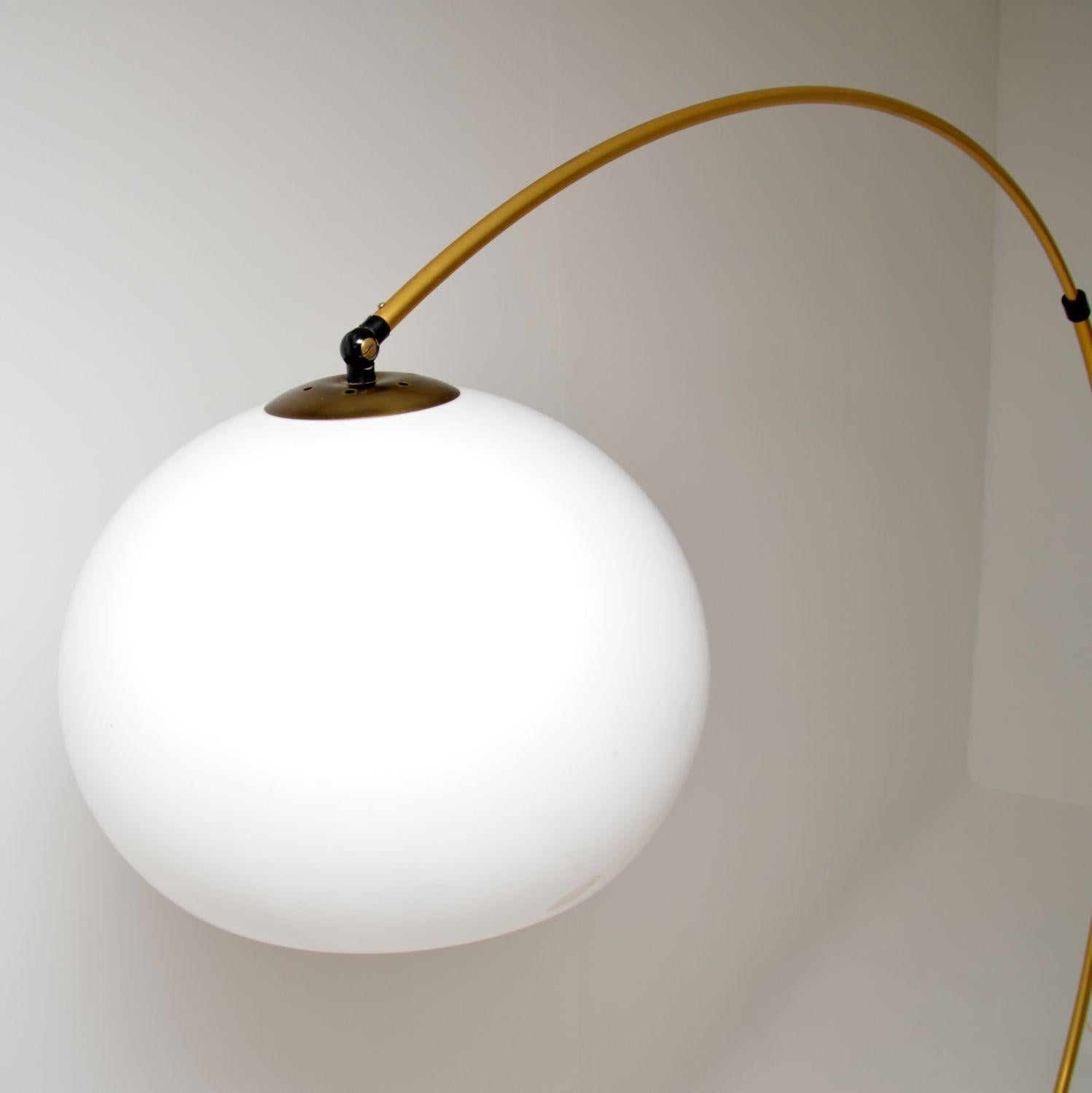 1970's Vintage Italian & Marble Arc Floor Lamp 2