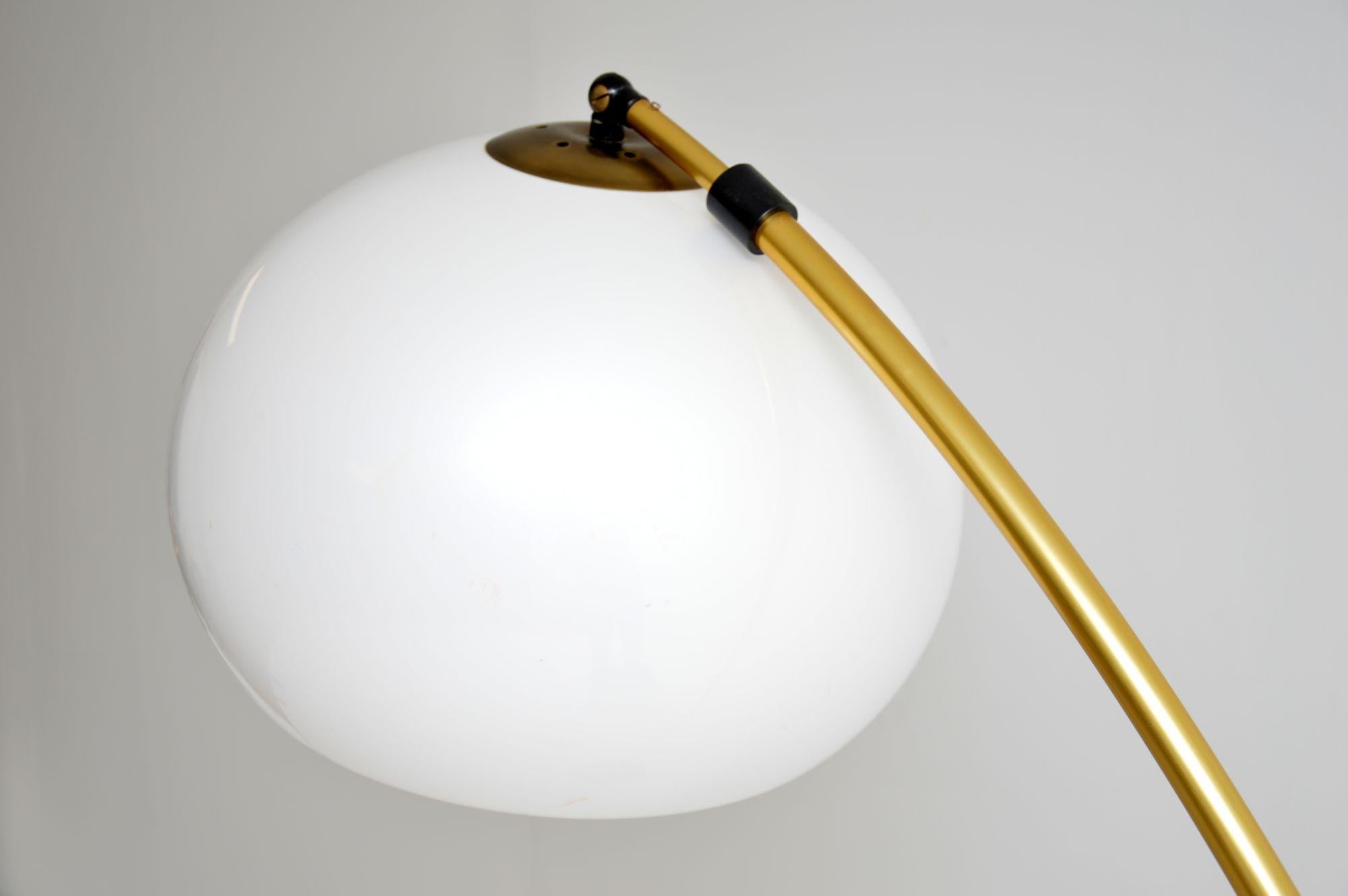 1970's Vintage Italian & Marble Arc Floor Lamp 3