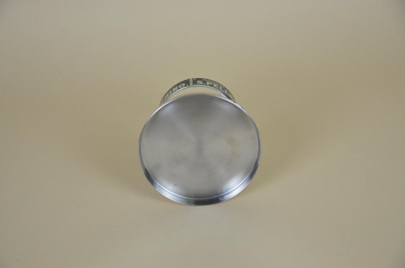 Late 20th Century 1970s Vintage Italian Metal San Pellegrino Mineral Water Bottle Holder