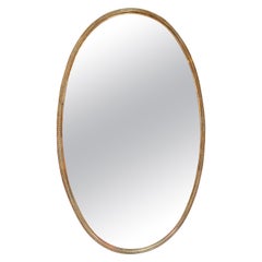 1970s Vintage Italian Oval Wall Mirror 1970s Vintage Italian Oval Wall Mirror