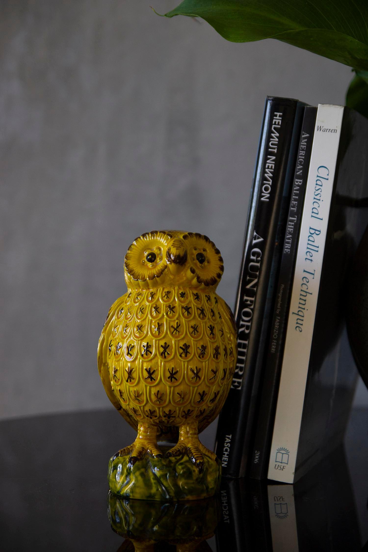 Pottery 1970's Vintage Italian Signed Bassano Owl
