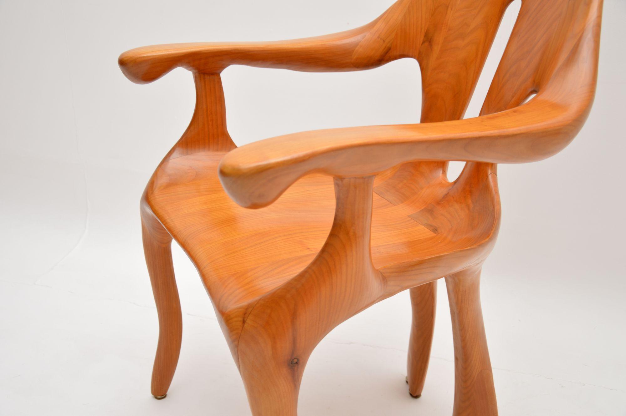 1970’s Vintage Italian Studio Craft Sculptural Armchair For Sale 6