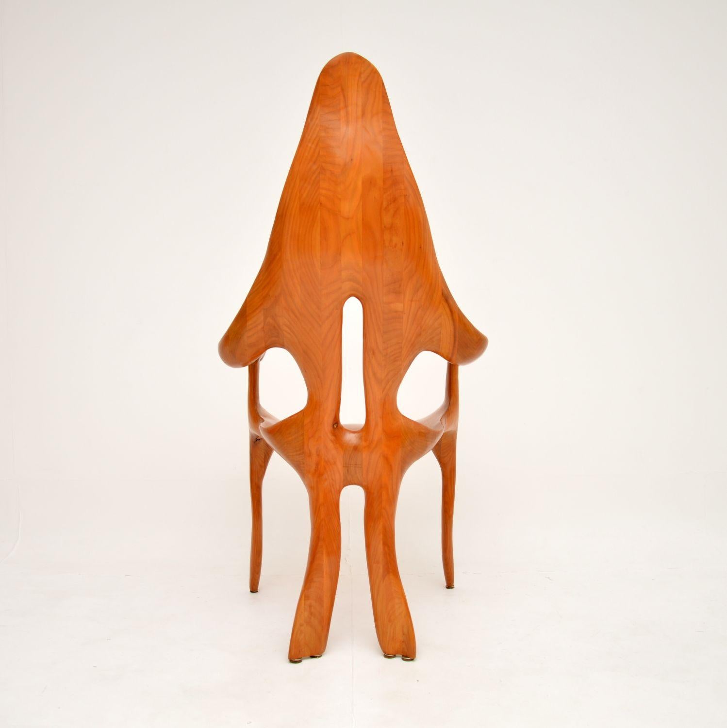 1970’s Vintage Italian Studio Craft Sculptural Armchair For Sale 1