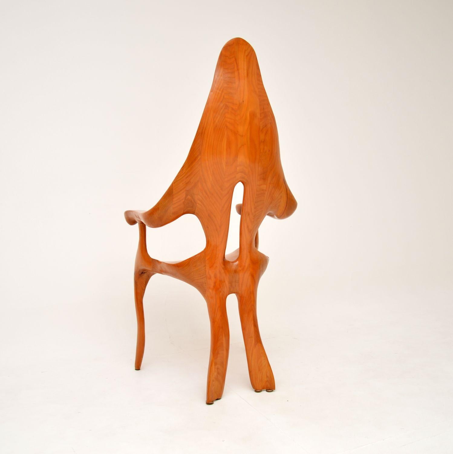 1970’s Vintage Italian Studio Craft Sculptural Armchair For Sale 2