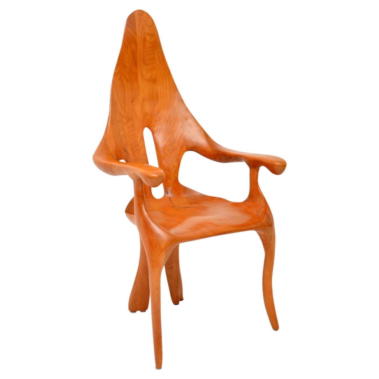 1970’s Vintage Italian Studio Craft Sculptural Armchair